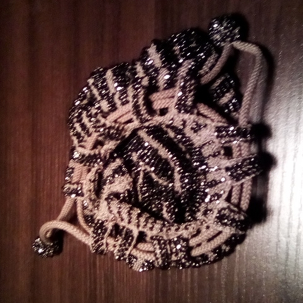 VINTAGE 1920'S-1930'S Draped Drawstring Handbag - Picture 7 of 9